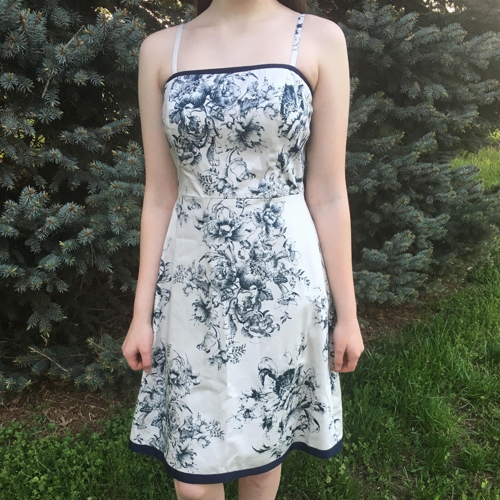 Jessica Howard Floral Intricate Semi Formal Dress